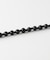 ステンレスブラックウッドビーズネックレス