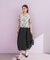 フラワーベルト付シアーダンボールスカート