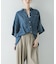 ハーフスリーブシアーデニムシャツ