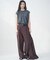 new basic　SILK LINEN TROUSER