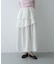 タックボリュームティアードスカート