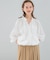 フロントジップフリルブラウス