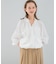 フロントジップフリルブラウス