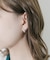 スリーラインミニフープピアス