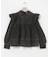 GANNI　GARMENT DYED FRILL BLOUSE