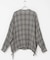 リネンレーヨンチェックシャツカーディガン