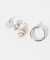 シェルモチーフマルチWAYフープイヤリング