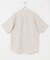 シルケットリネン バンドカラーショートスリーブシャツ