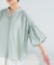 『WEB限定』コットンボイルバルーンスリーブブラウス