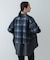 シアーチェックレイヤードシャツ