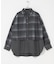 シアーチェックレイヤードシャツ