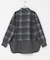 シアーチェックレイヤードシャツ