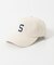 ウォッシュドコットン刺繍キャップ