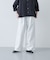 ホワイトデニムワイドパンツ