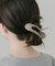 マーブルヘアクリップ