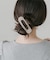 マーブルヘアクリップ