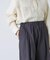 ギンガムタックワイドパンツ