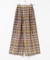 シアーチェックWIDEパンツ