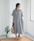 リネン半袖シャツワンピース