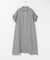 リネン半袖シャツワンピース