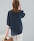 『WEB／一部店舗限定』UVカットウォッシャブルリネン混シャツ ブラウス