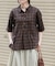 FORK&SPOON　コットンレーヨンチェックシャツ