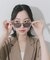 クリアフレームカラーサングラス