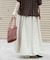 FORK&SPOON　ナイロンギャザースカート