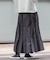 FORK&SPOON　ナイロンギャザースカート
