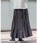 FORK&SPOON　ナイロンギャザースカート