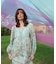 sara mallika　PAISLEY FLOWER PRINT DRESS