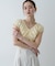 ギャザーネックカットトップ