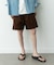 コーデュロイイージーバギーショートパンツ