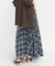サーキュラーチェックプリーツスカート