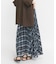 サーキュラーチェックプリーツスカート