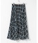サーキュラーチェックプリーツスカート