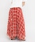 サーキュラーチェックプリーツスカート