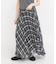サーキュラーチェックプリーツスカート