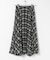 サーキュラーチェックプリーツスカート