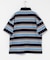 OOPS　接触冷感ボーダーポロシャツ
