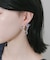 クリアビーズリボンピアス