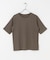 5分袖楊柳カットTシャツ