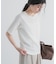 5分袖楊柳カットTシャツ