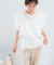ELENDEEK　MESH LAYERED SLEEVE BLOUSE