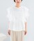 ELENDEEK　MESH LAYERED SLEEVE BLOUSE