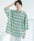 『ユニセックス』ボーダーエクストラルーズTシャツ