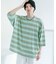 『ユニセックス』ボーダーエクストラルーズTシャツ