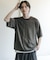 『洗濯可』エクストラルーズスプラッシュニットTシャツ