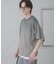 『洗濯可』エクストラルーズスプラッシュニットTシャツ