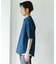 リネンブレンド デニムバンドショートスリーブシャツ
